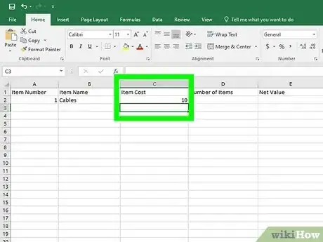 Imagen titulada Create an Inventory List in Excel Step 15