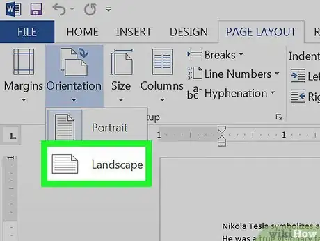 Imagen titulada Change a Page to Landscape on Microsoft Word on PC or Mac Step 4