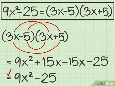 Imagen titulada Factor the Difference of Two Perfect Squares Step 8