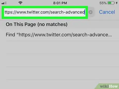 Imagen titulada See Old Tweets on iPhone or iPad Step 2