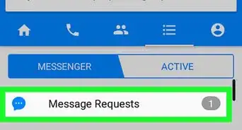 ver mensajes de personas que no son tus amigos en Facebook Messenger en Android