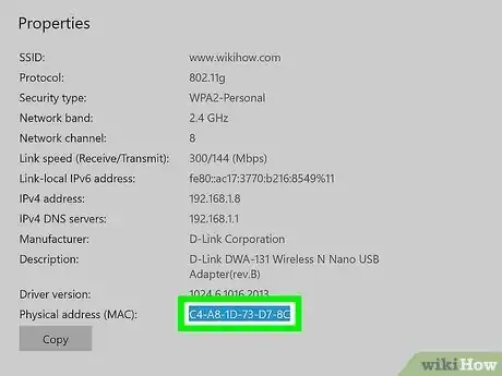 Imagen titulada Find the MAC Address of Your Computer Step 9