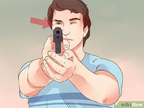 Imagen titulada Aim a Pistol Step 1