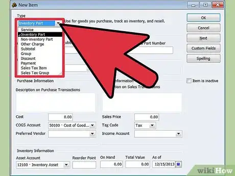 Imagen titulada Use QuickBooks for Inventory Step 12