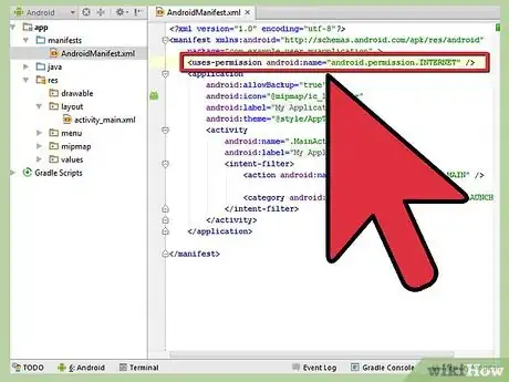 Imagen titulada Execute HTTP POST Requests in Android Step 1