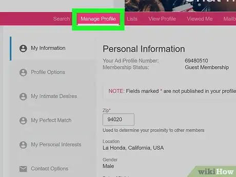 Imagen titulada Delete an Ashley Madison Profile Step 2