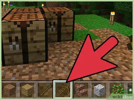 Imagen titulada Make a Pickaxe on Minecraft Step 17