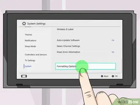 Imagen titulada Format an SD Card on the Nintendo Switch Step 5