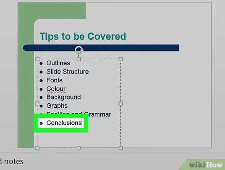 Imagen titulada Add a Bullet Point in PowerPoint Step 6