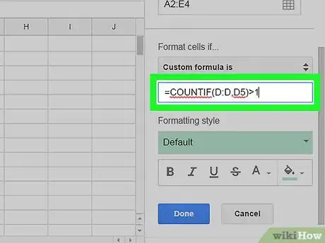Imagen titulada Highlight Duplicates on Google Sheets on PC or Mac Step 9