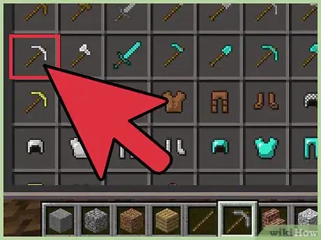 Imagen titulada Make a Pickaxe on Minecraft Step 19