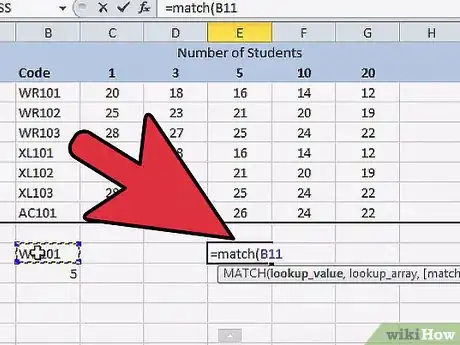 Imagen titulada Match Data in Excel Step 5