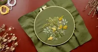 coser un bordado a mano