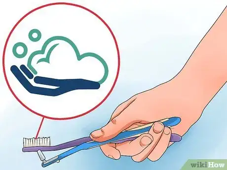 Imagen titulada Clean Teeth With Braces Step 1