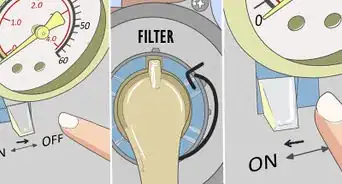 aspirar y lavar un filtro de piscina