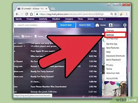 Imagen titulada Connect Yahoo Mail to Facebook Step 4