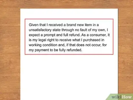 Imagen titulada Write a Letter Asking for a Refund Step 10