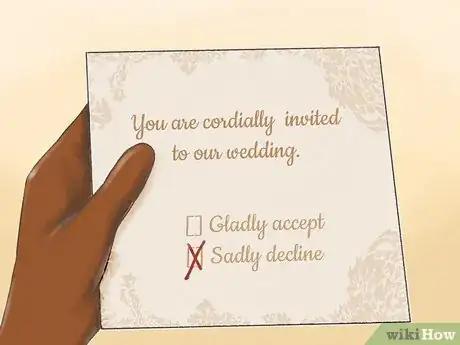 Imagen titulada Respond when Someone Declines Your Wedding Invitation Step 1