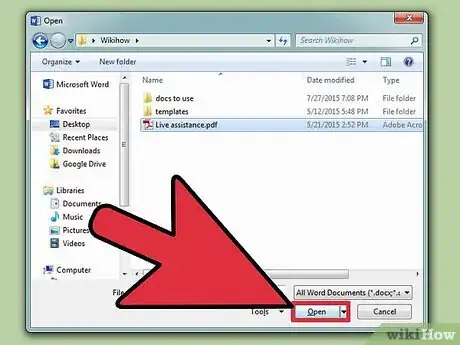 Imagen titulada Open PDF in Word Step 7