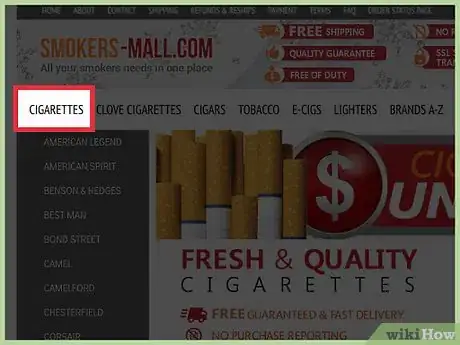 Imagen titulada Buy Cigarettes Online Quickly Step 2
