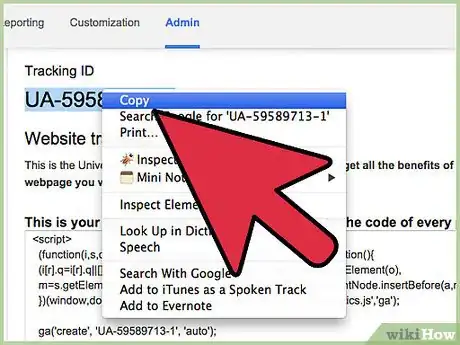 Imagen titulada Add Google Analytics to Blogger Step 11
