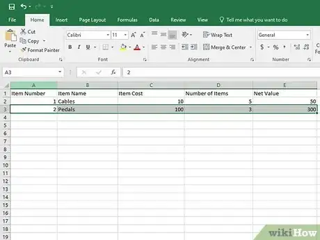 Imagen titulada Create an Inventory List in Excel Step 18