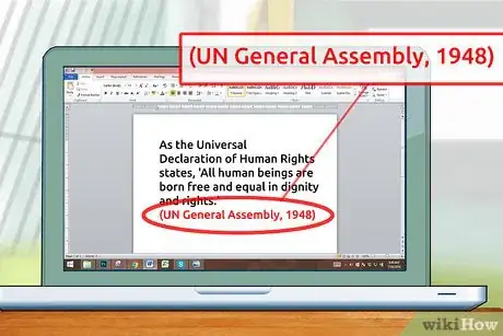 Imagen titulada Cite the Universal Declaration of Human Rights Step 2