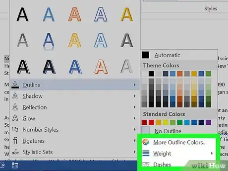 Imagen titulada Make Outline Text in Word Step 5