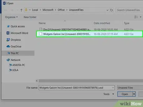 Imagen titulada Recover Word Documents Step 4