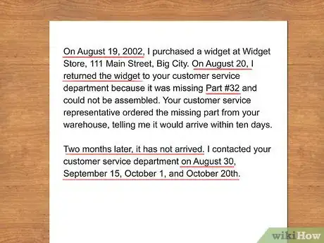 Imagen titulada Write a Letter Asking for a Refund Step 6