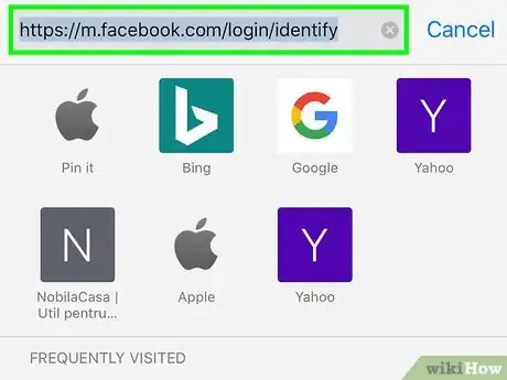 Imagen titulada Recover Your Facebook Password Without an Email Address on iPhone or iPad Step 1