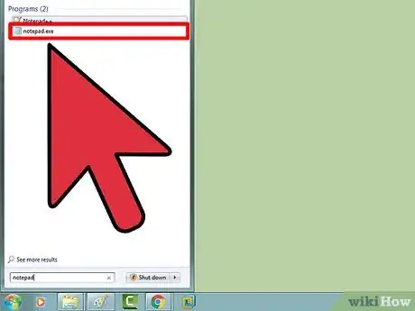 Imagen titulada Open Notepad Step 3