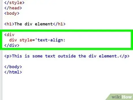 Imagen titulada Align Something in HTML Step 2