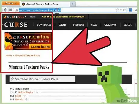 Imagen titulada Download a Texture Pack in Minecraft Step 1