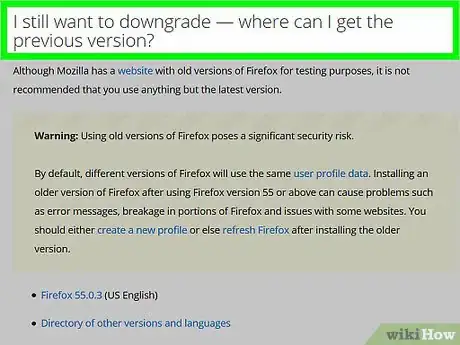 Imagen titulada Downgrade Firefox Step 2
