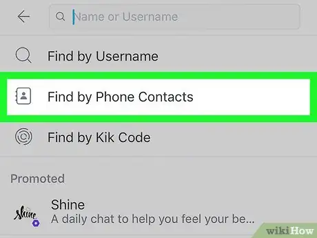 Imagen titulada Search for Someone on Kik Step 5