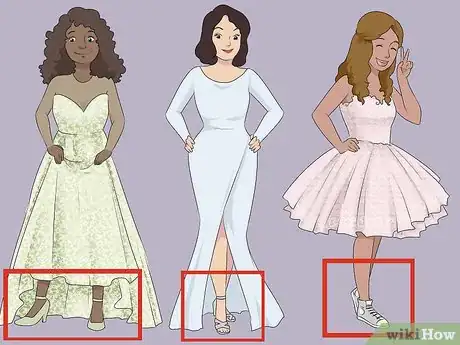Imagen titulada Select Shoes to Wear With Your Wedding Dress Step 1