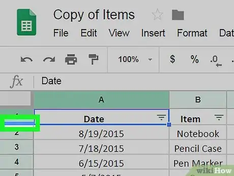 Imagen titulada Make Cells Bigger on Google Sheets on PC or Mac Step 7