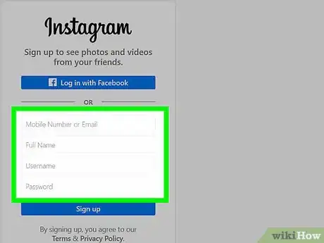 Imagen titulada Open an Instagram Account Through PC Step 3