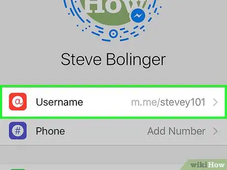 Imagen titulada Change Your Facebook Messenger Username Step 4