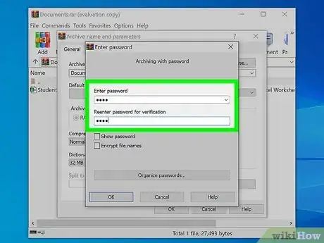 Imagen titulada Add a Password to a RAR File Step 5