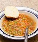 faire une soupe de lentilles