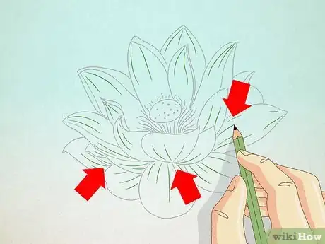 Image intitulée Draw a Lotus Flower Step 5