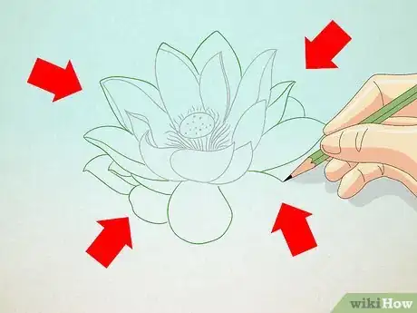 Image intitulée Draw a Lotus Flower Step 4