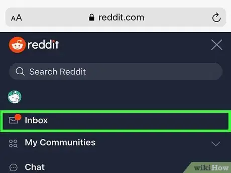 Image intitulée Send Messages on Reddit Step 2