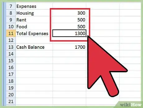 Image intitulée Create a Budget Spreadsheet Step 11