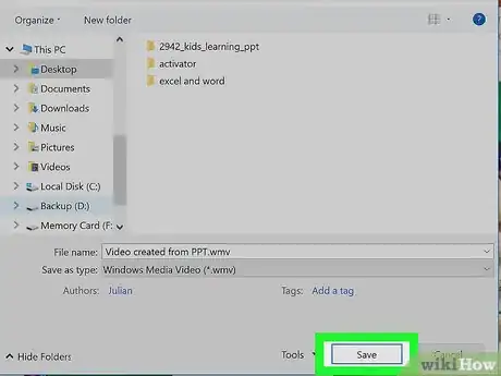 Image intitulée Convert PPT to Video Step 8