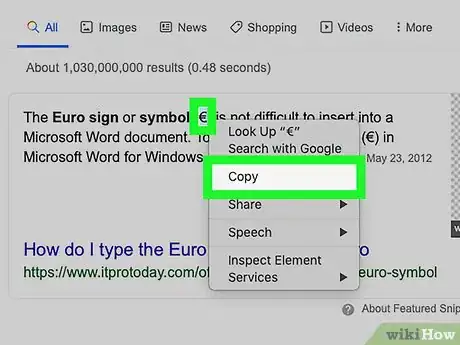 Image intitulée Type the Euro Symbol Step 10