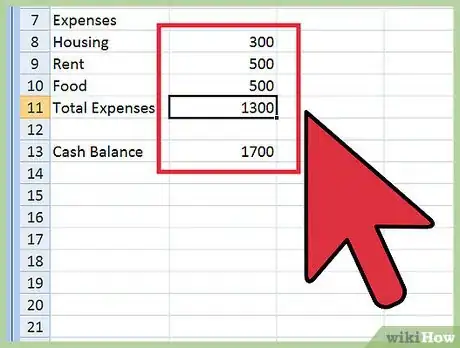 Image intitulée Create a Budget Spreadsheet Step 9