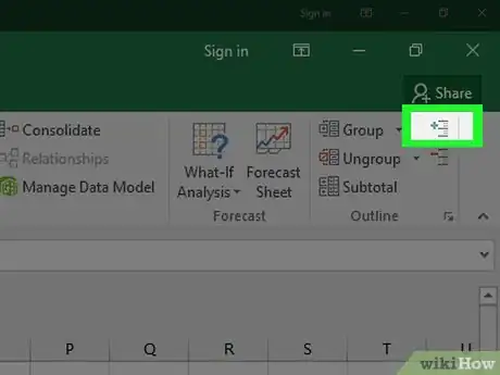 Image intitulée Collapse Columns in Excel Step 7